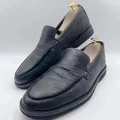 クラークス エスカレードステップ シボ革 ローファー スリッポン 黒 25.5