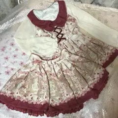 Angelic Pretty チェスチョコビスチェ風JSK+KCセット ピンク - メルカリ
