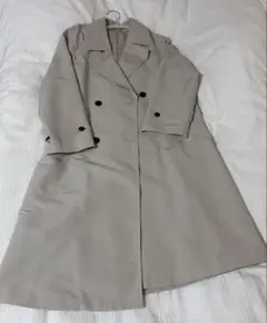 トレンチコート　グレー　GU