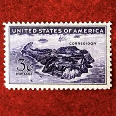 外国切手 ヴィンテージ 米国 コレヒドール島 1944年 ヒンジ無し