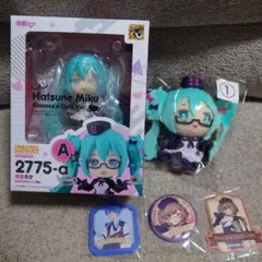 【未開封】グッスマくじ A賞 C賞 下位賞 初音ミク めがね×カフェ フィギュア