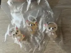 リラックマ　クリアマスコットチャーム　めじるし　コリラックマ　2種3個
