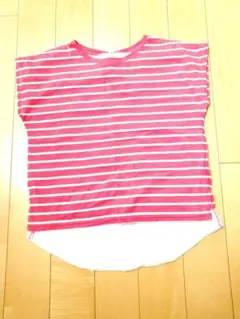 トップバリュ ボーダーTシャツ 【サイズ150】 レッドのサムネイル