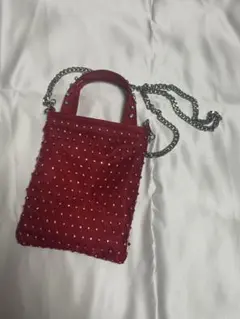 ビーズ ショルダーバッグ