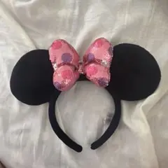 ミニーマウス カチューシャ ピンク