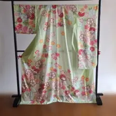 ピンク 八重桜 菊 牡丹 振袖 身丈158 - メルカリ