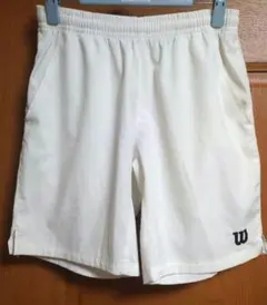 Wilson　メンズテニス ハーフパンツ 　 ホワイト X Smallのサムネイル