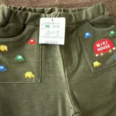 新品タグ付 ミキハウス　100 カーキ パンツのサムネイル