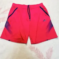 adidas メンズ ショートパンツ レッド Mサイズ　climalite 美品のサムネイル