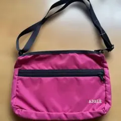 AIGLE ショルダーバッグ ピンク　　サイズ約19×27×4のサムネイル