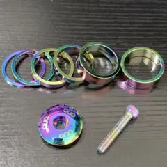 ステムキャップ コラムスペーサー ボルトセット オイルスリックトップキャップのサムネイル