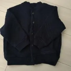 ネイビー キルティング カーディガン 90