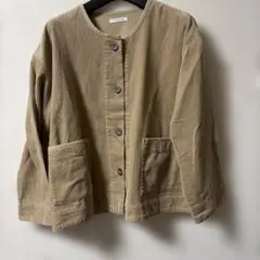 コーデュロイ裏地無しジャケット