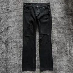 2000s archive dark faded denim pants - メルカリ