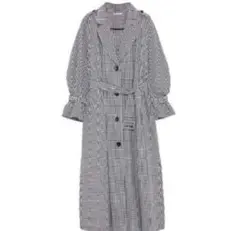 ギンガムチェックトレンチコート