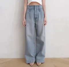 【完売品】searoomlynn ハイウエストLOOSEチノトラウザー ベージュ ハイウエストLOOSEチノトラウザー