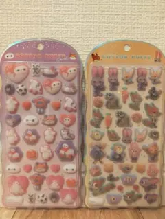 ディズニー　コットンパフィー　ベイマックス　ズートピア　ボンボンドロップシール