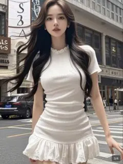 SHEIN ミニワンピース 半袖ワンピース Mサイズ