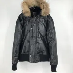 LIUGOO LETHERS ダウンジャケット XL　N-2B　馬革　ラクーン