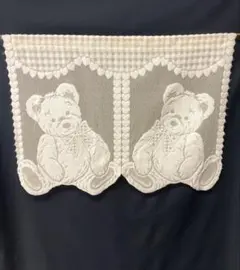 テディベア柄　小のれん