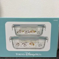 東京ディズニーシー ダッフィーアンドフレンズ 耐熱ガラス容器 2個セット