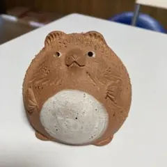 置物　たぬき（丸）のサムネイル