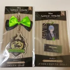 ツイステ　アクリルスタンドチャーム　リボンチャーム　ディアソムニア　シルバー2点