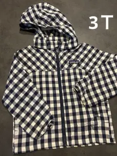 patagonia フード付きジャケット ネイビーギンガムチェック