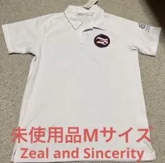 未使用　Zeal & Sincerity ポロシャツ M 白　ホワイト　ゴルフ