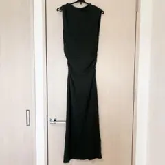 【タグ付新品】ZARA ♡ ノットテクスチャロングワンピース L