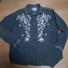 GLOVE HOUSE 　刺繍長袖シャツ　Ｍ