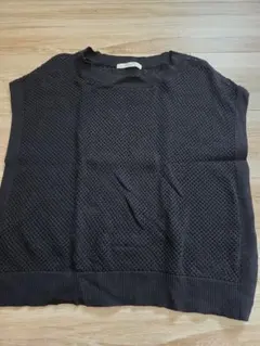 chocol raffine ブラックニットベスト