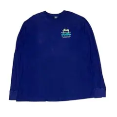 Stussy ワールドツアー ロンT XL ネイビー メキシコ製 古着のサムネイル