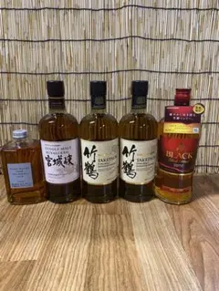 NIKKAウイスキー　蒸溜所限定　180ml×4本セット NIKKA 180mlウイスキー セット 7本 余市蒸溜所 宮城峡蒸溜所限定