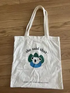 she said that トートバッグ コアラ