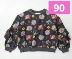 ディズニー プリンセス フリル トレーナー 90　リトシー　リンクアット