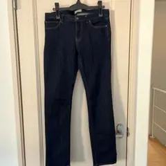 ユニクロ HEATTECH ダークブルー スリムフィット デニム 26