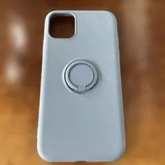 グレー リング付き iPhone11専用ケース　新品※擦れがありますので要確認！