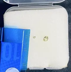 クリソベリル ルース石 2個セット