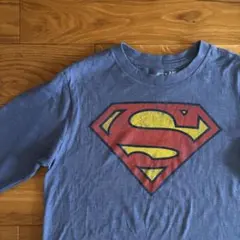 Old Navy Superman 長袖 Tシャツ ヴィンテージ加工 Lのサムネイル