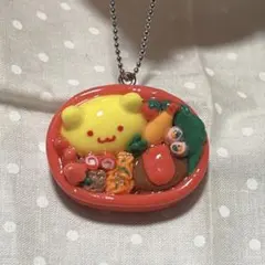 食べ物モチーフキーホルダー【くまさんオムライス】