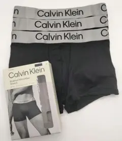 【Lサイズ】カルバンクライン ボクサーパンツ ブラック 3枚セット NB4269