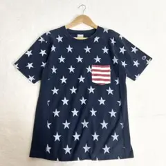 激レア リバースウィーブチャンピオン 刺繍 Tシャツ XLデニムブルー 