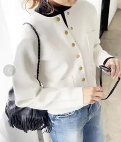 Spick & Span 接結ニットジャケット