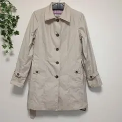 TRANS WORK　トレンチコート　ベージュ　40　ベルト　裏地