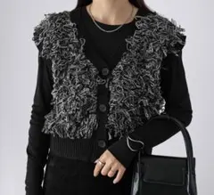 Riberry ループヤーンニットベスト