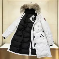 美品 カナダグース ケンジントン パーカ ダウン　コート 白 M ロングコート