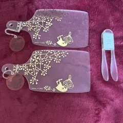 ムーミン toumei サービングボード リトルミイ サラダトング