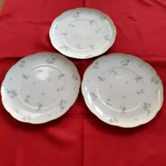 コンテンポラリーシリーズ、花柄皿 3枚セット（ノリタケ）