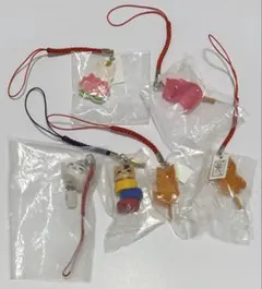 夏目友人帳　ニャンコ先生 和おもちゃ 根付 ストラップ　セット